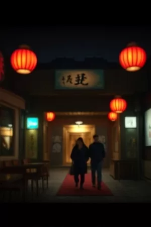 《长夜将尽时》深夜街道竖版海报