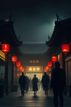《东京钟摆》科幻题材竖版海报